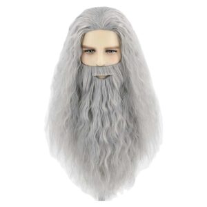 Harry Potter Dumbledore Cosplay Perruque + Barbe Taille Unique