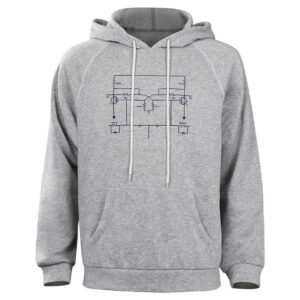 Sweat à capuche gris Dustin Henderson Stranger Things Saison 4