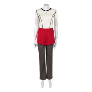 Costume cosplay Eleven 11 jaune et rouge Stranger Things Saison 5