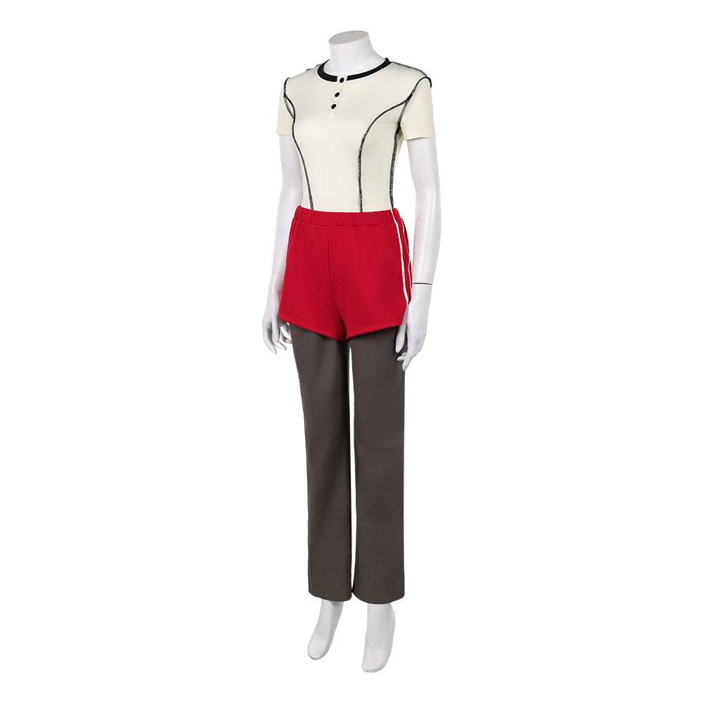 Costume cosplay Eleven 11 jaune et rouge Stranger Things Saison 5 – Image 3