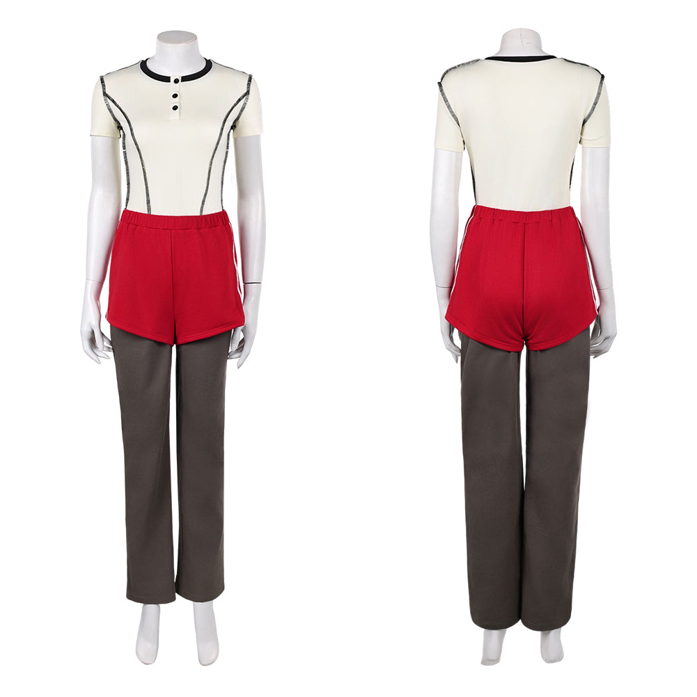 Costume cosplay Eleven 11 jaune et rouge Stranger Things Saison 5 – Image 8