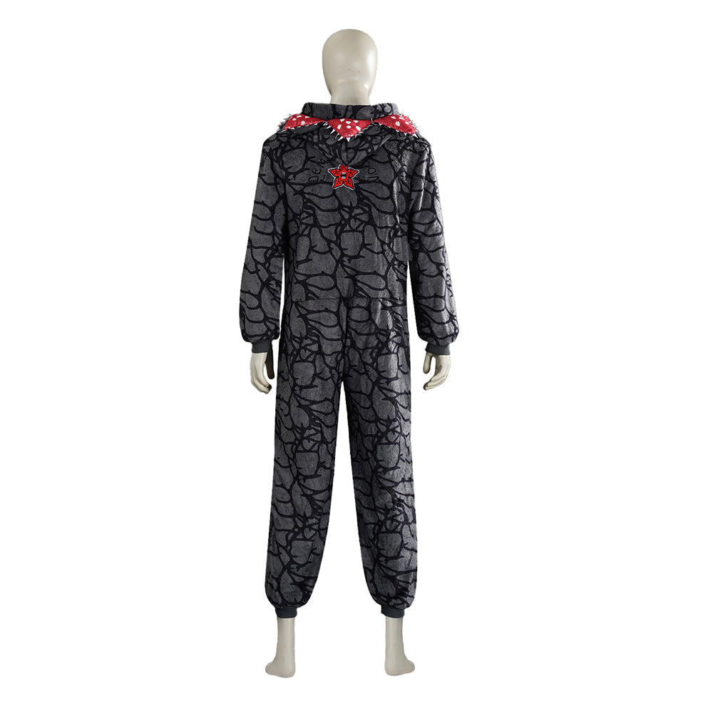 Pyjama combinaison Demogorgon gris adulte et enfant – Image 4