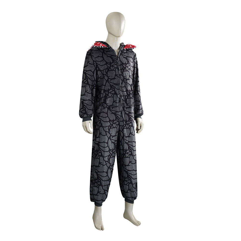 Pyjama combinaison Demogorgon gris adulte et enfant – Image 5