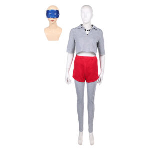 Costume cosplay Eleven gris et rouge