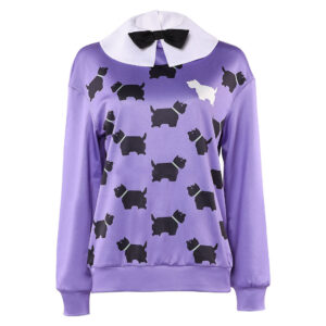 Haut violet Erica costume cosplay Stranger Things Saison 5 - tailles S M L