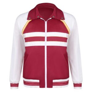 Veste cosplay Lucas Sinclair rouge et blanche - Stranger Things Saison 5