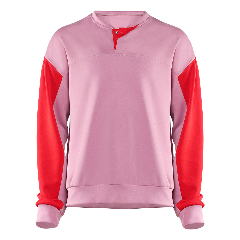 Sweat-shirt cosplay Steve Harrington - Stranger Things Saison 5 Rose et Rouge