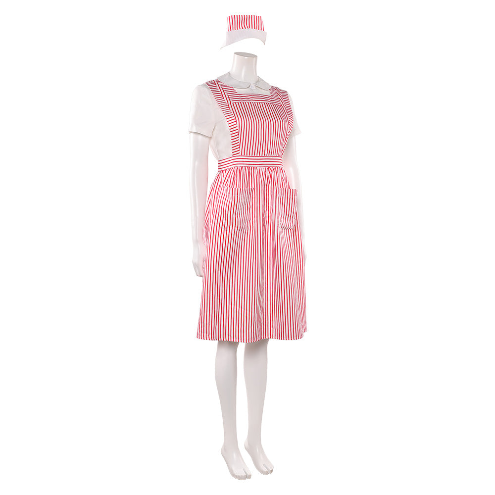 Costume cosplay infirmière rose Nancy/Vickie Stranger Things Saison 5 – Image 4